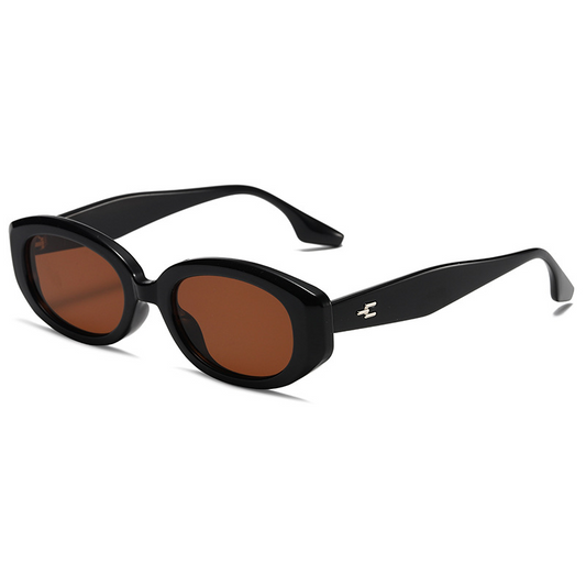 Oval PC Small-Frame Cat-Eye Retro UV400 Sunglasses WGSG3314