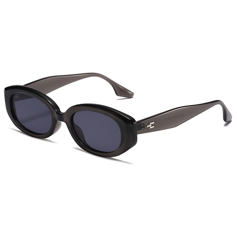 Oval PC Small-Frame Cat-Eye Retro UV400 Sunglasses WGSG3314
