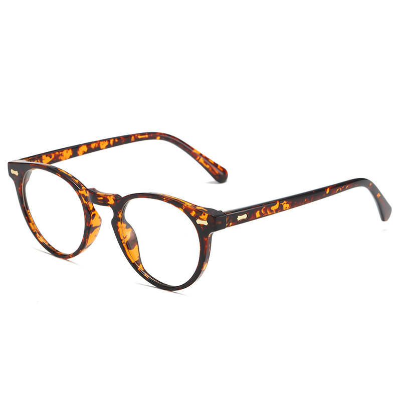 Retro Round-Frame Metal Polarised Blue-Light-Filtering Sunglasses WGSG3331