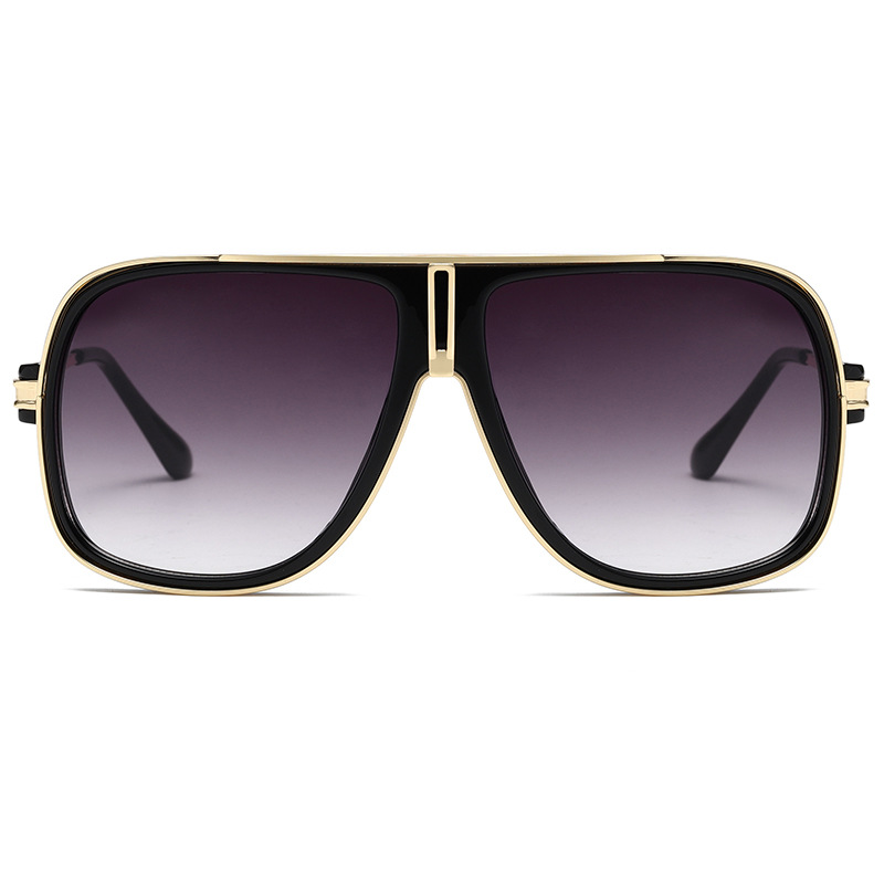 Fashionable Oversized Metal Aviator Sunglasses WGSG3338 38g