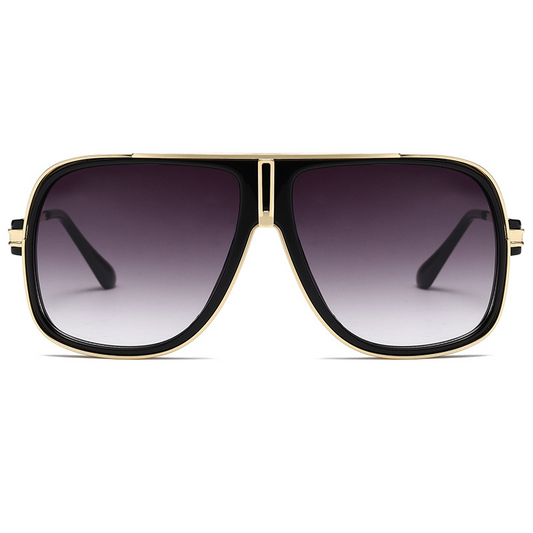 Fashionable Oversized Metal Aviator Sunglasses WGSG3338 38g