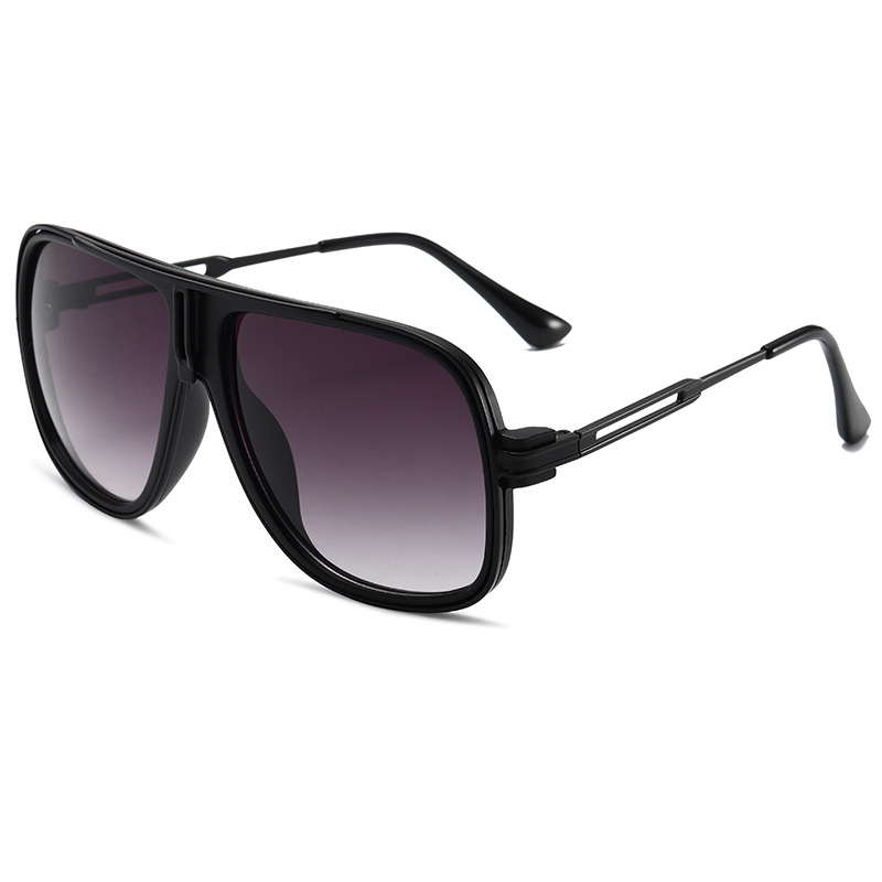Fashionable Oversized Metal Aviator Sunglasses WGSG3338 38g