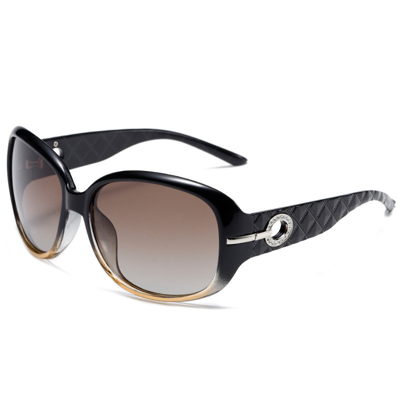 Polarised Oversized Square-Frame UV400 PC Sunglasses WGSG3375