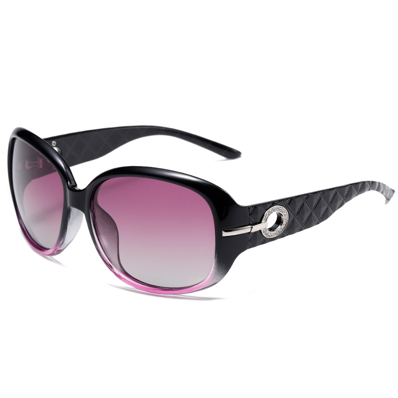 Polarised Oversized Square-Frame UV400 PC Sunglasses WGSG3375