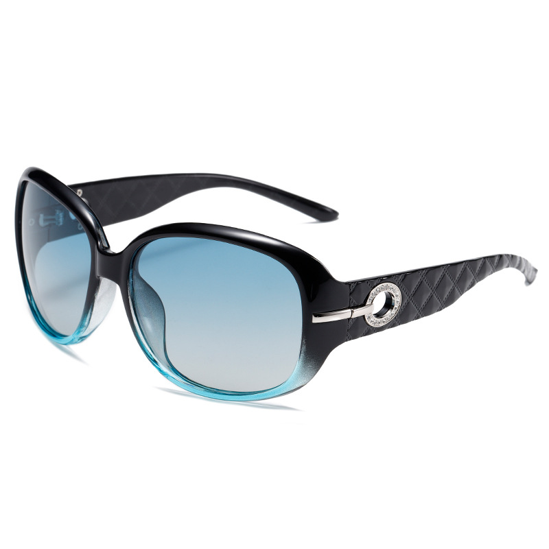 Polarised Oversized Square-Frame UV400 PC Sunglasses WGSG3375