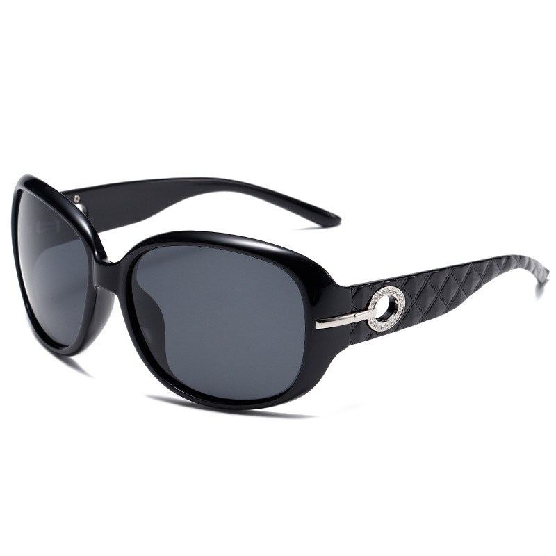 Polarised Oversized Square-Frame UV400 PC Sunglasses WGSG3375