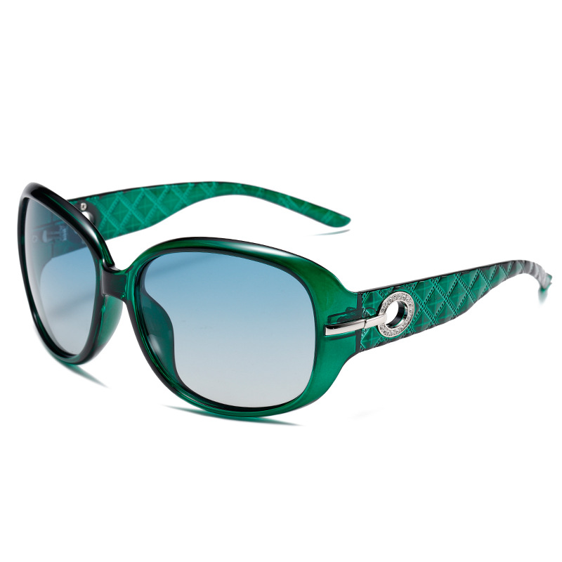 Polarised Oversized Square-Frame UV400 PC Sunglasses WGSG3375