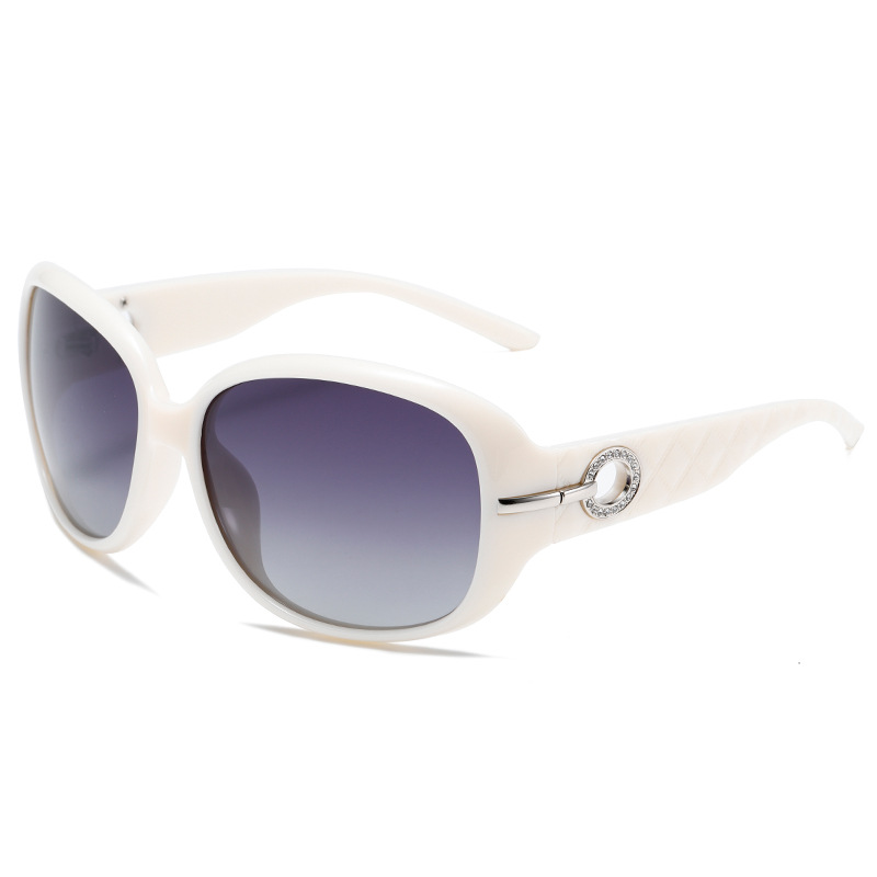 Polarised Oversized Square-Frame UV400 PC Sunglasses WGSG3375