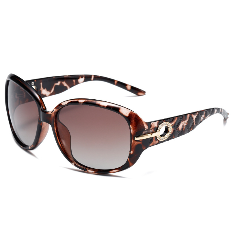 Polarised Oversized Square-Frame UV400 PC Sunglasses WGSG3375