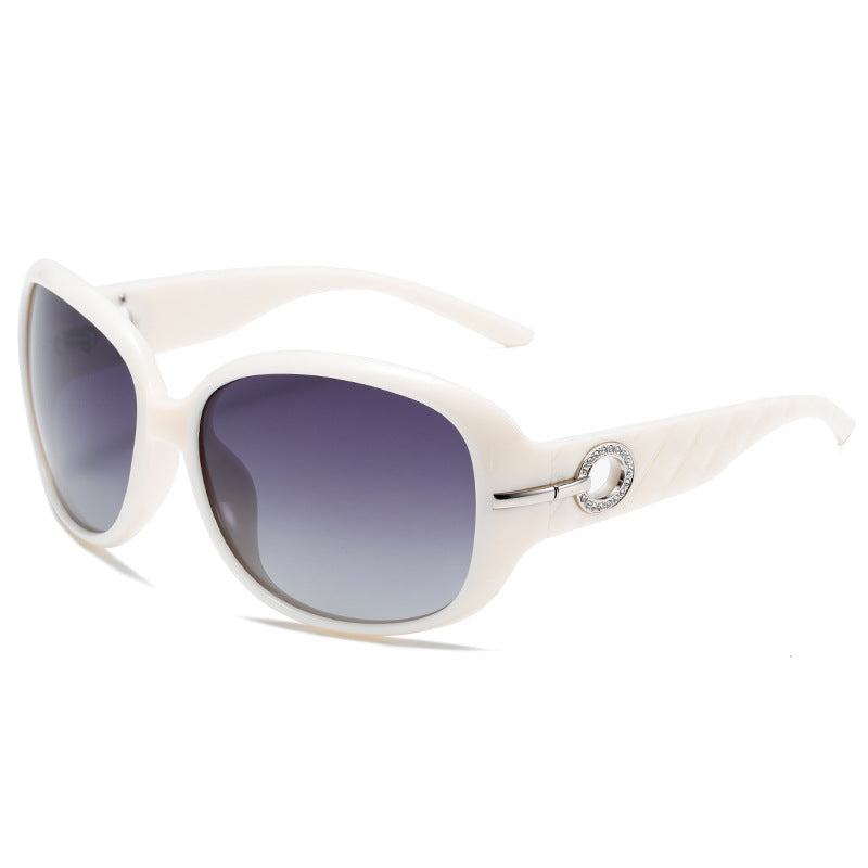 Polarised Oversized Square-Frame UV400 PC Sunglasses WGSG3375