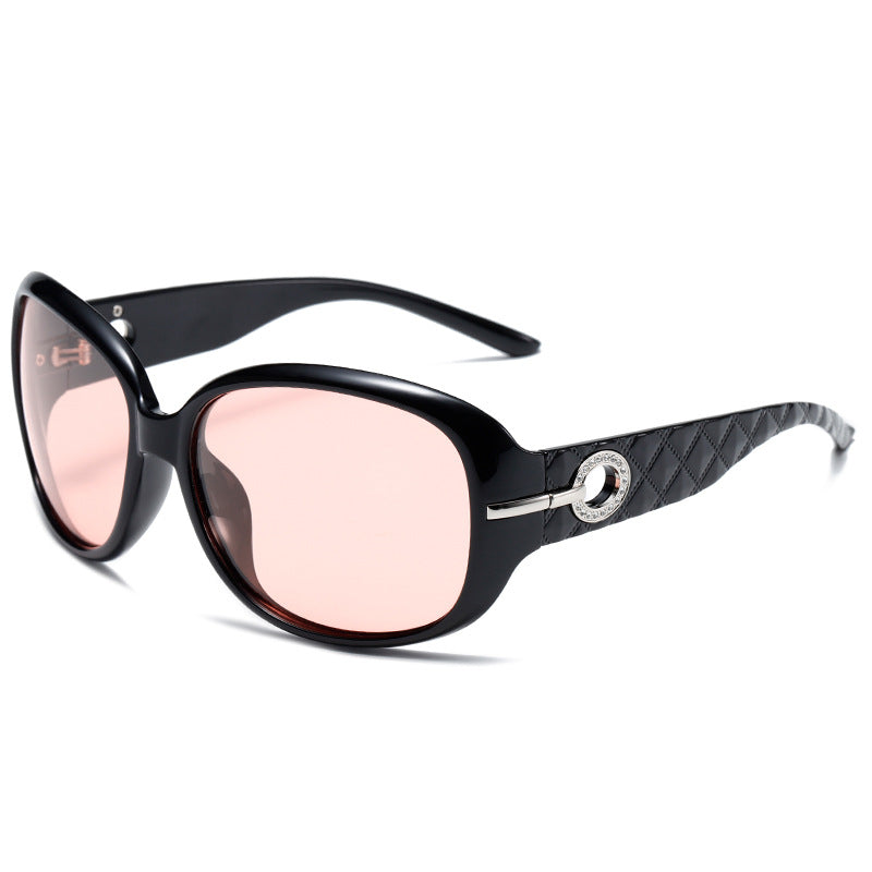 Polarised Oversized Square-Frame UV400 PC Sunglasses WGSG3375