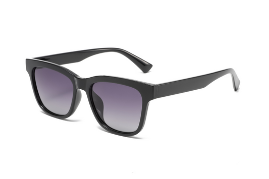 Polarised Square-Frame Polycarbonate Blue-Light-Filtering Fashion Sunglasses WGSG3476
