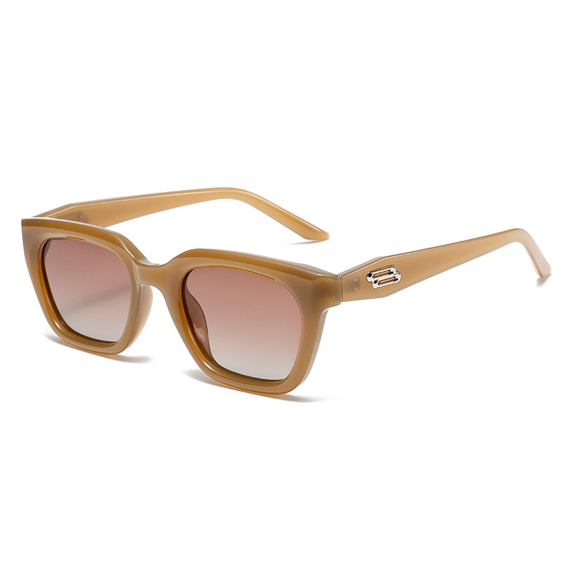 Polarised Square-Frame UV400 Blue-Light-Filtering Sunglasses WGSG3484