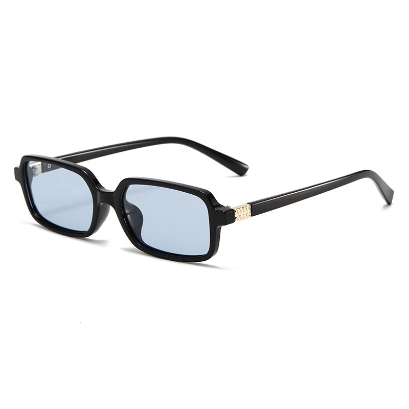 Polarised Petite Square Slim-Frame UV400 Sunglasses WGSG3488