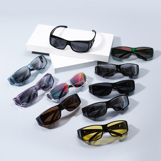 Polarised Cycling Clip-On UV-Night Vision Sport Sunglasses WGSG3491