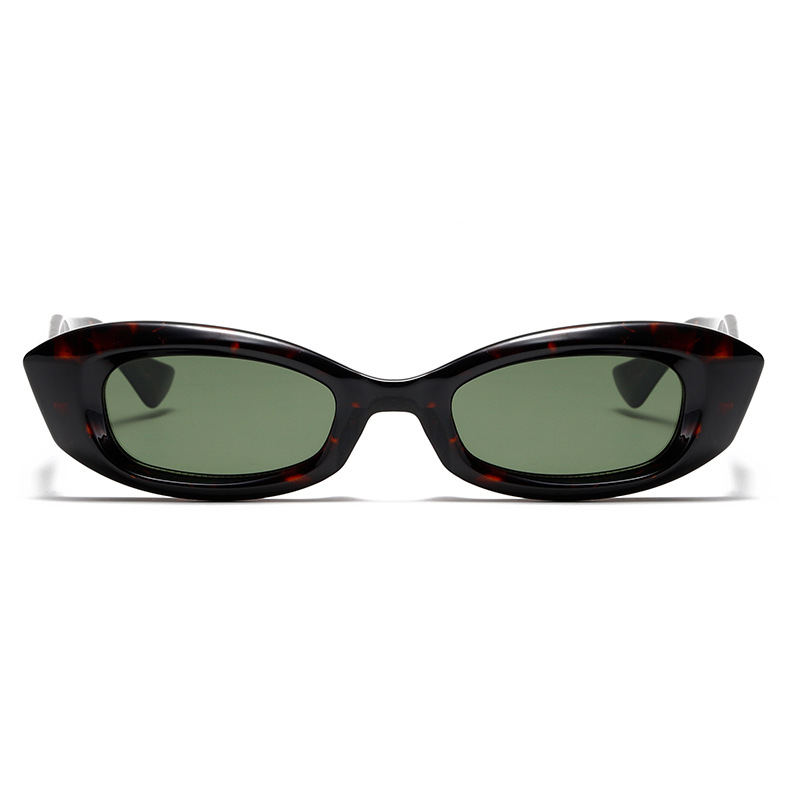 Rice-Grain Small Rectangular Cat-Eye UV400 Sunglasses WGSG3500