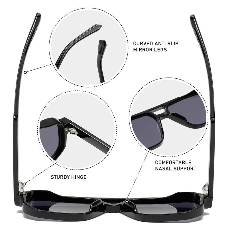Double-Bridge Bold Americana Aviator UV400 Sunglasses WGSG3503