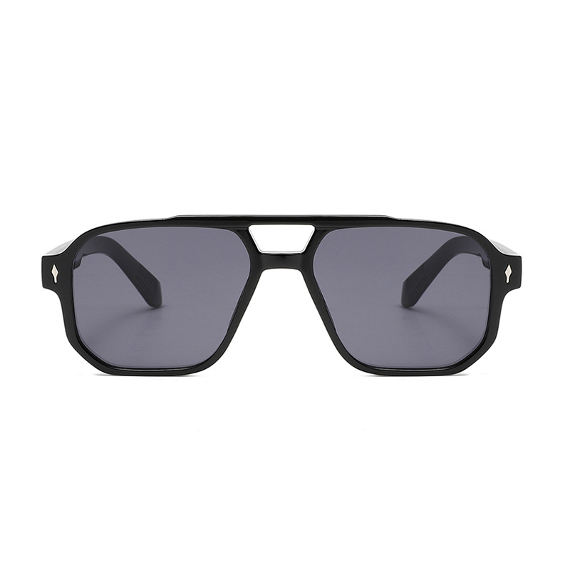 Double-Bridge Bold Americana Aviator UV400 Sunglasses WGSG3503