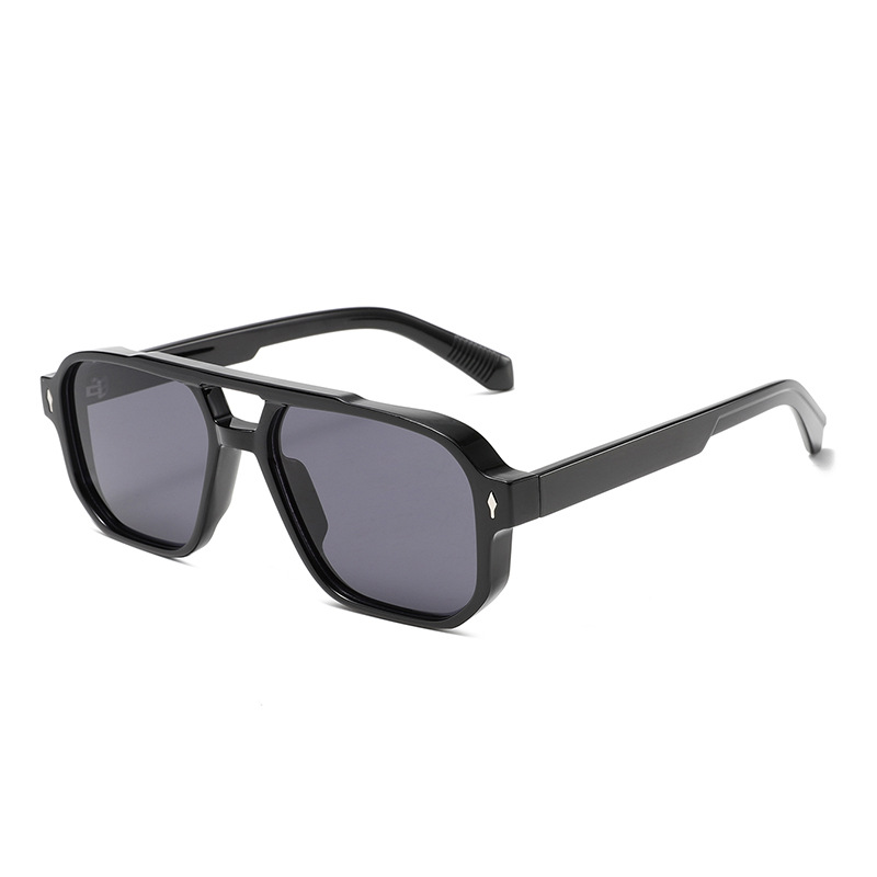 Double-Bridge Bold Americana Aviator UV400 Sunglasses WGSG3503