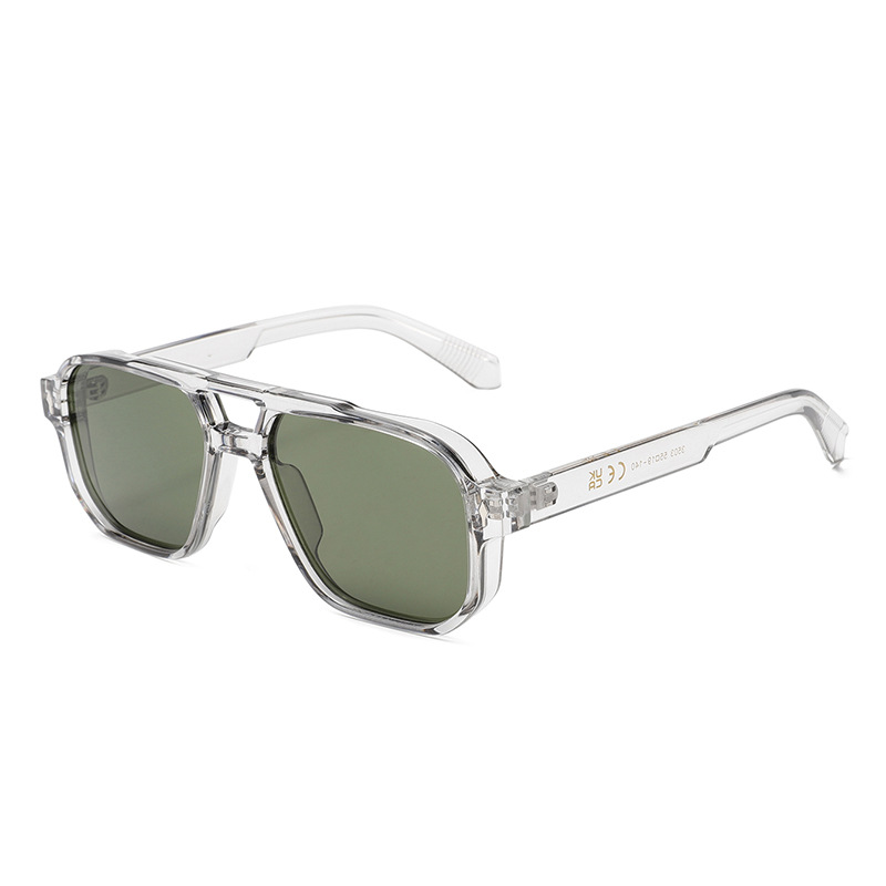 Double-Bridge Bold Americana Aviator UV400 Sunglasses WGSG3503