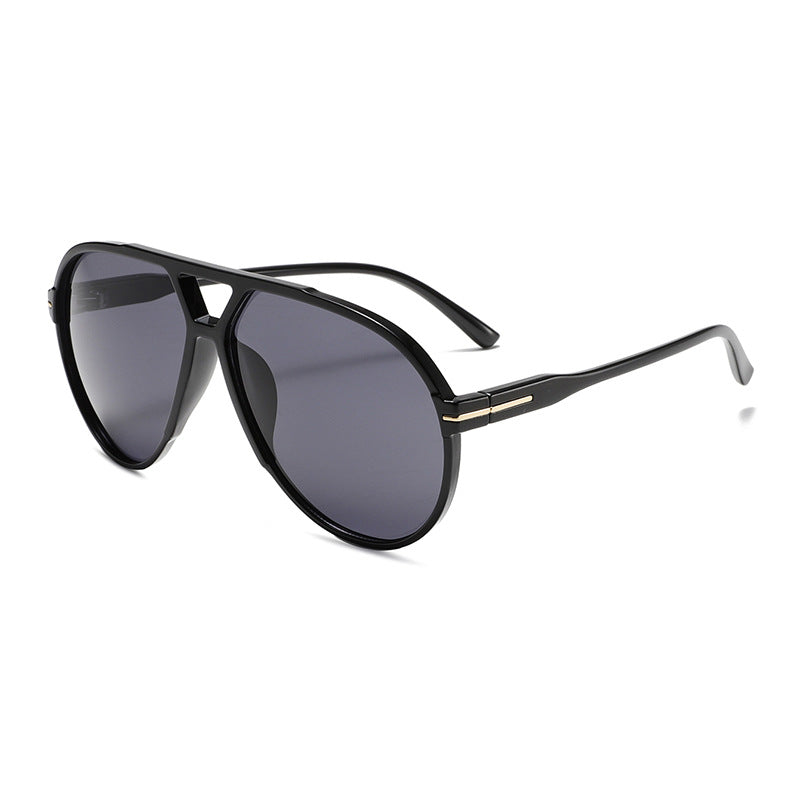 Jumbo Dual-Beam Frog-Skin Aviator Sunglasses WGSG3515