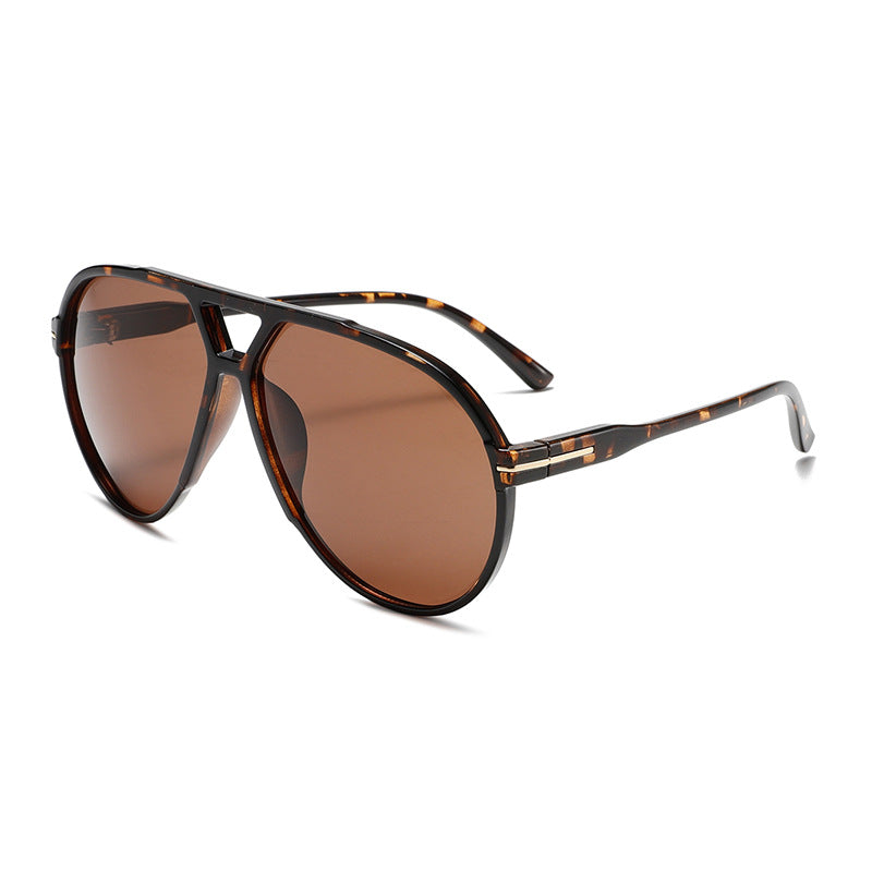 Jumbo Dual-Beam Frog-Skin Aviator Sunglasses WGSG3515