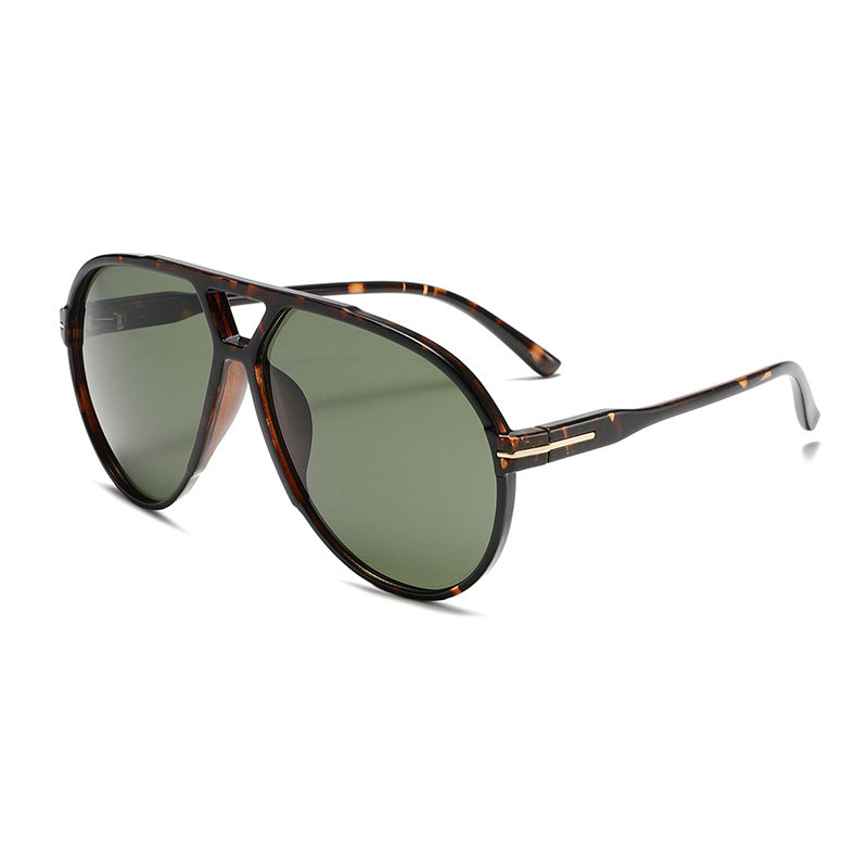 Jumbo Dual-Beam Frog-Skin Aviator Sunglasses WGSG3515