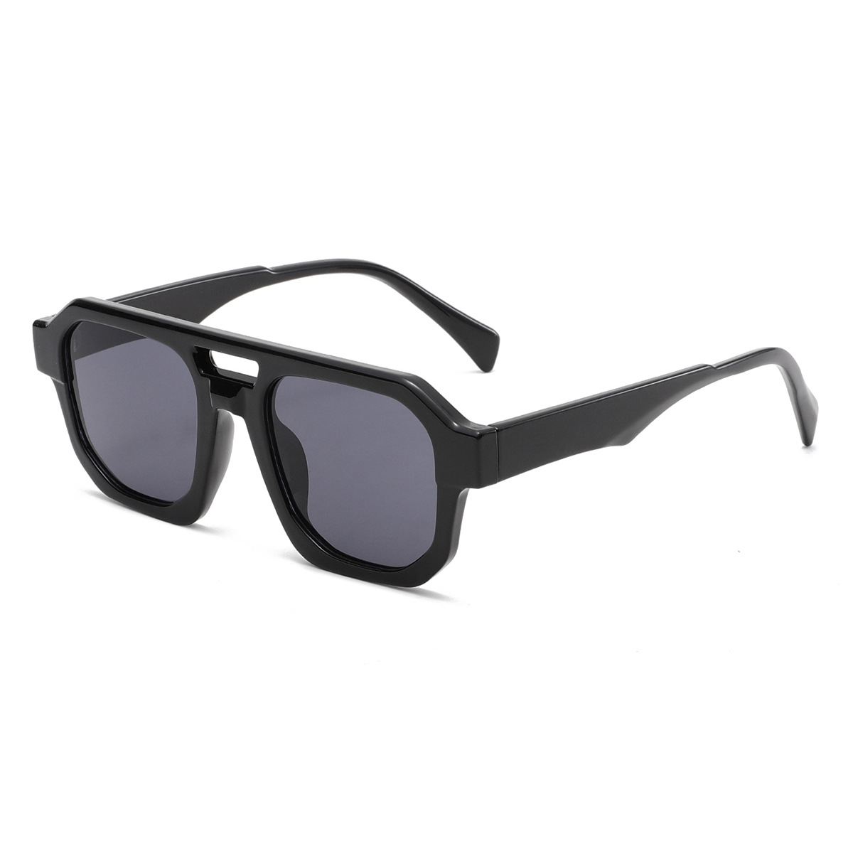 Double-Bridge Aviator PC Retro-Vintage Sunglasses WGSG3529