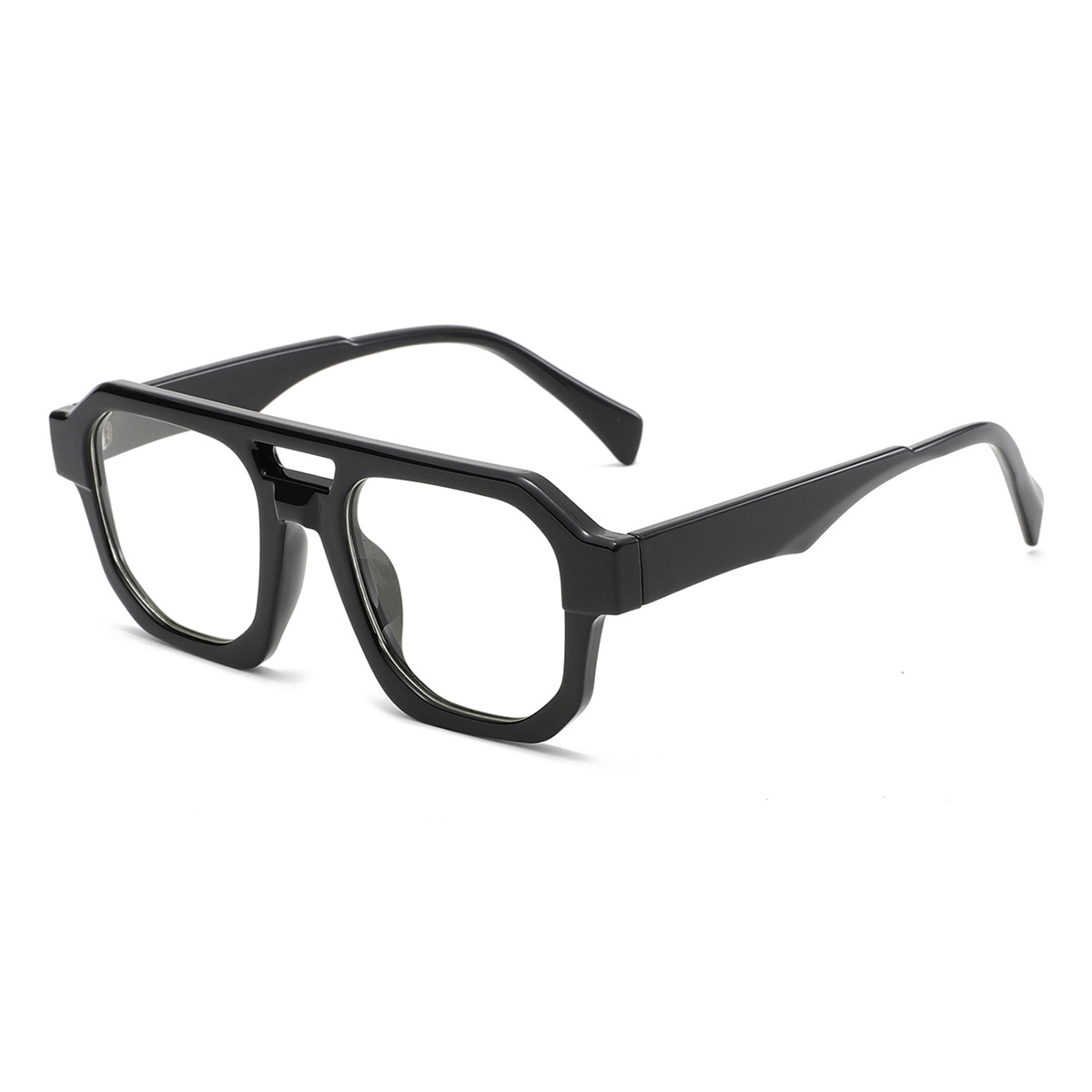 Double-Bridge Aviator PC Retro-Vintage Sunglasses WGSG3529