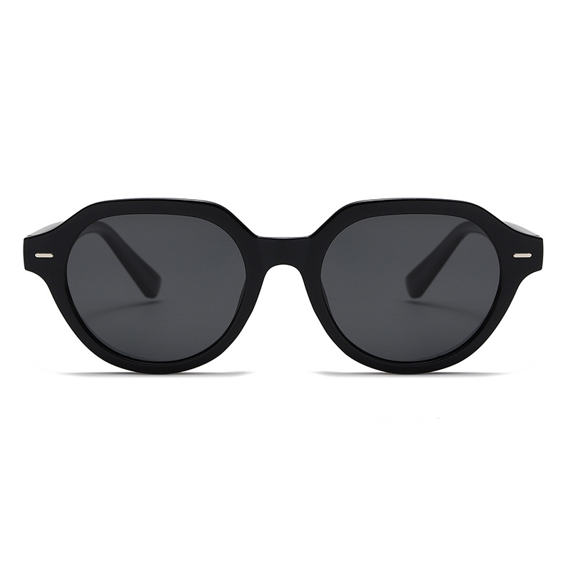 Fashion Retro Large Round Polarised PC Sunglasses WGSG3534