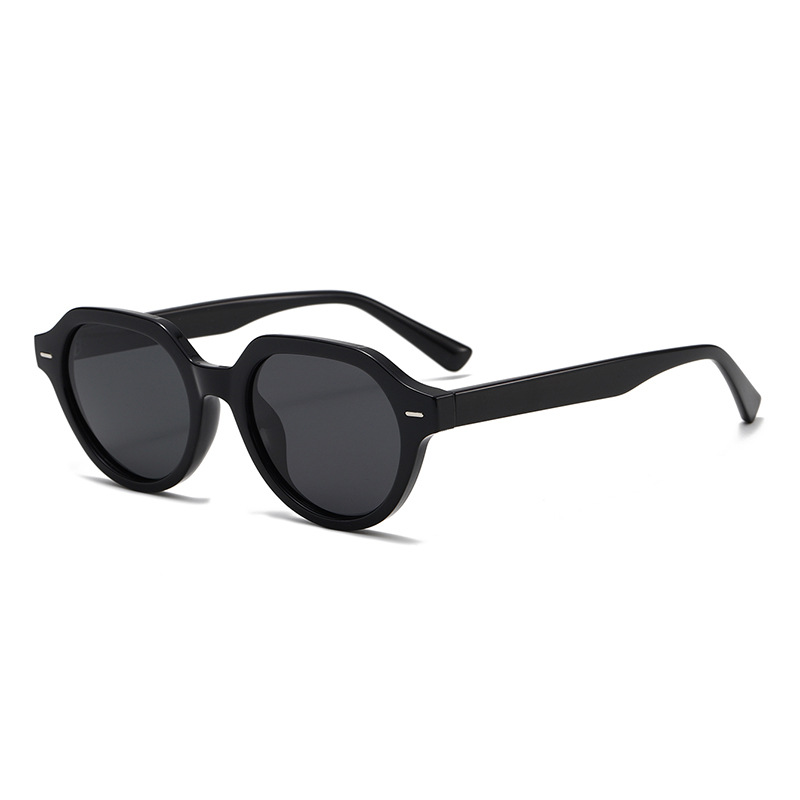 Fashion Retro Large Round Polarised PC Sunglasses WGSG3534