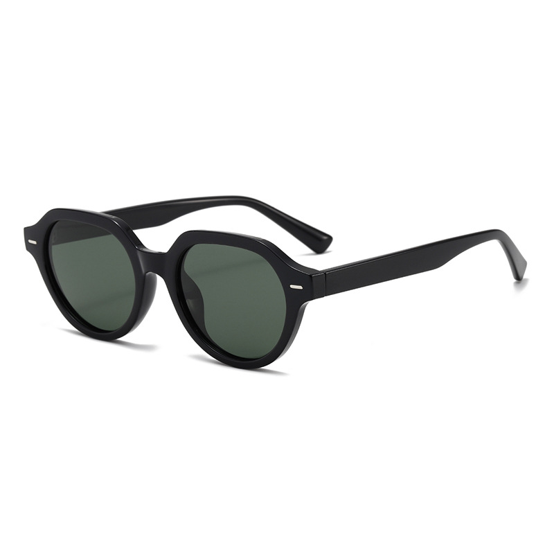 Fashion Retro Large Round Polarised PC Sunglasses WGSG3534