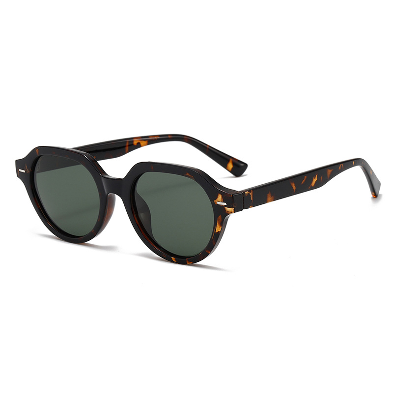 Fashion Retro Large Round Polarised PC Sunglasses WGSG3534