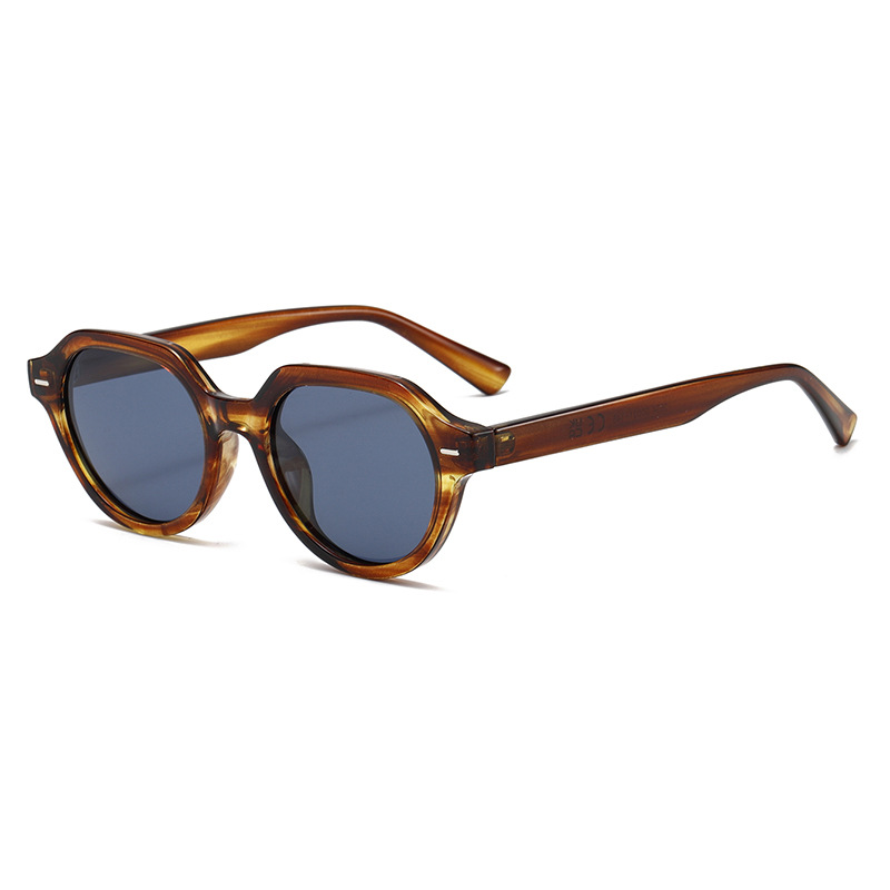 Fashion Retro Large Round Polarised PC Sunglasses WGSG3534