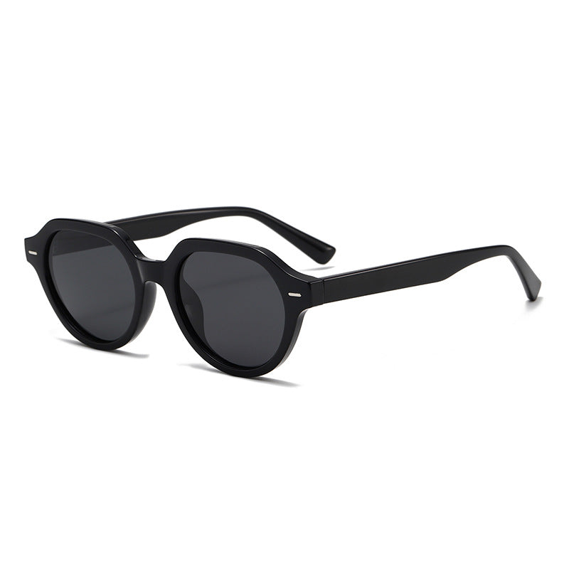 Fashion Retro Large Round Polarised PC Sunglasses WGSG3534
