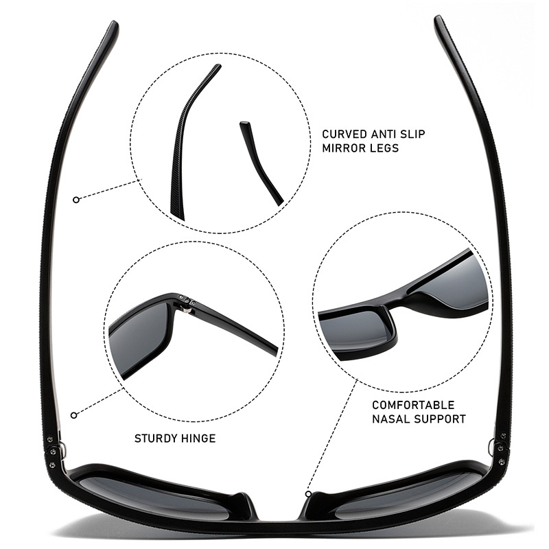 Sport Polarised Driving & Cycling Square-Framed UV Sunglasses WGSG3535