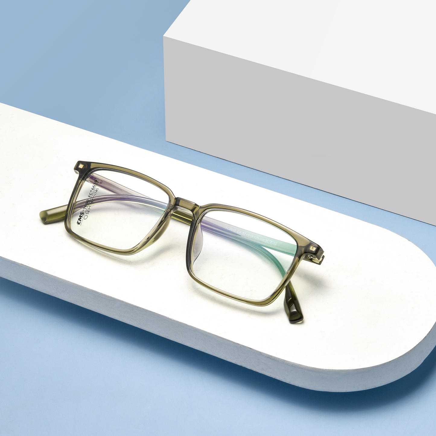 Fashion Square TR Glasses WGXH6619CF-WOOglasses