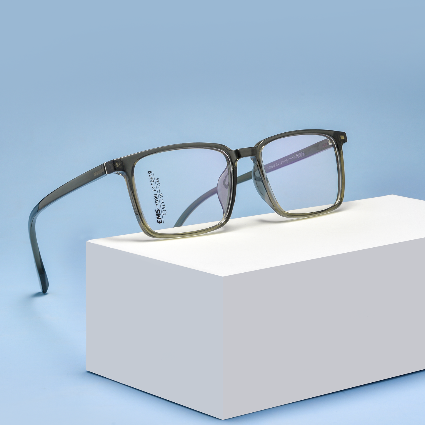Fashion Square TR Glasses WGXH6619CF-WOOglasses