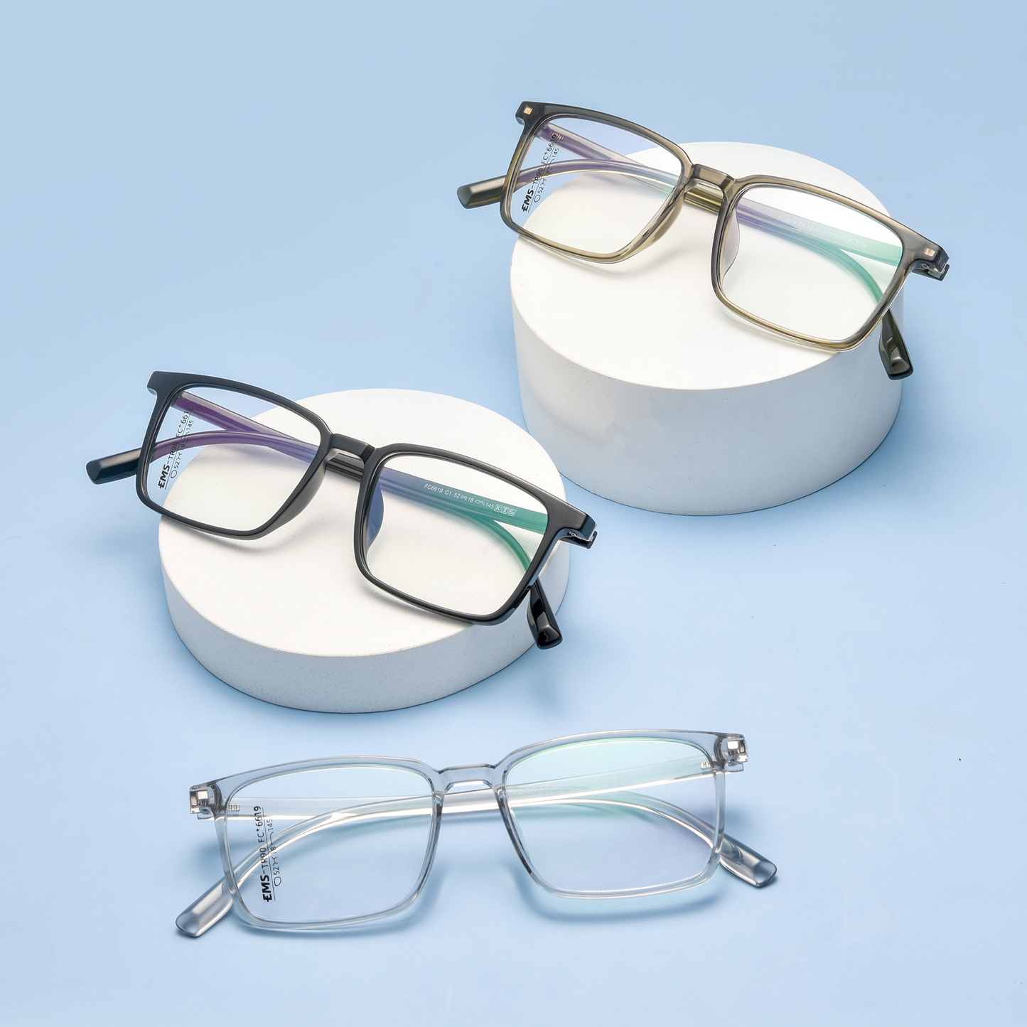 Fashion Square TR Glasses WGXH6619CF-WOOglasses