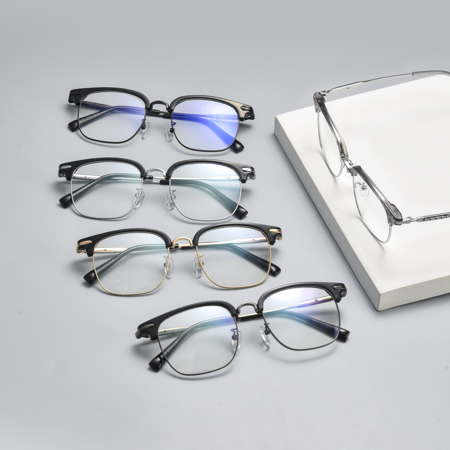 Fashion Metal Glasses WGXHK0062K-WOOglasses
