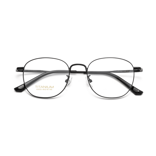 Retro Titanium Glasses WGXHK5053BSF-WOOglasses