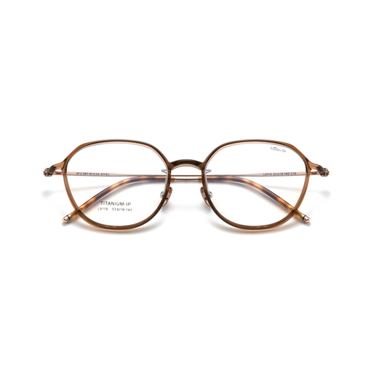 Retro TR & Titanium Glasses WGXHL9116Y-WOOglasses