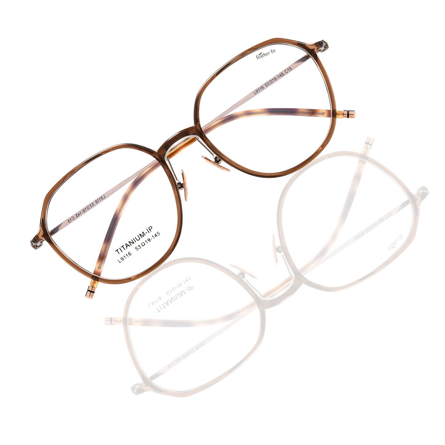 Retro TR & Titanium Glasses WGXHL9116Y-WOOglasses