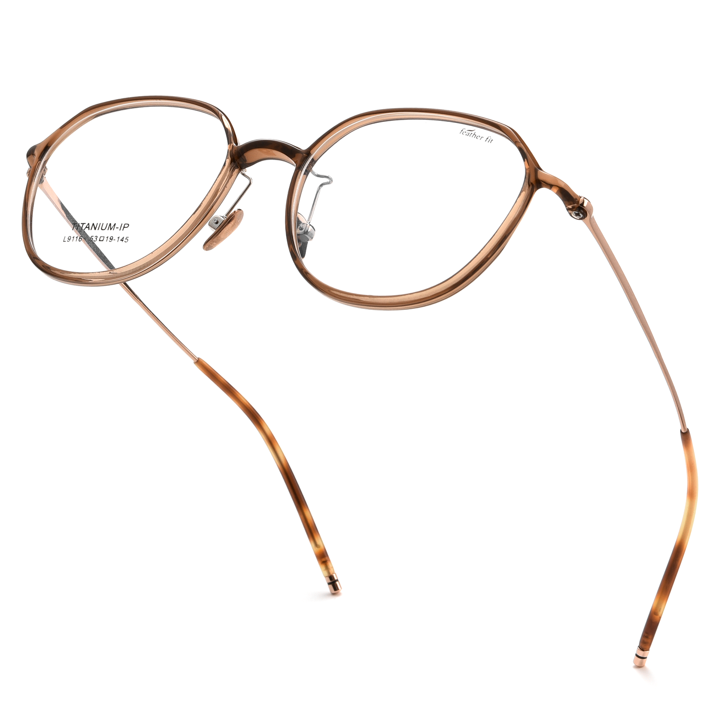 Retro TR & Titanium Glasses WGXHL9116Y-WOOglasses