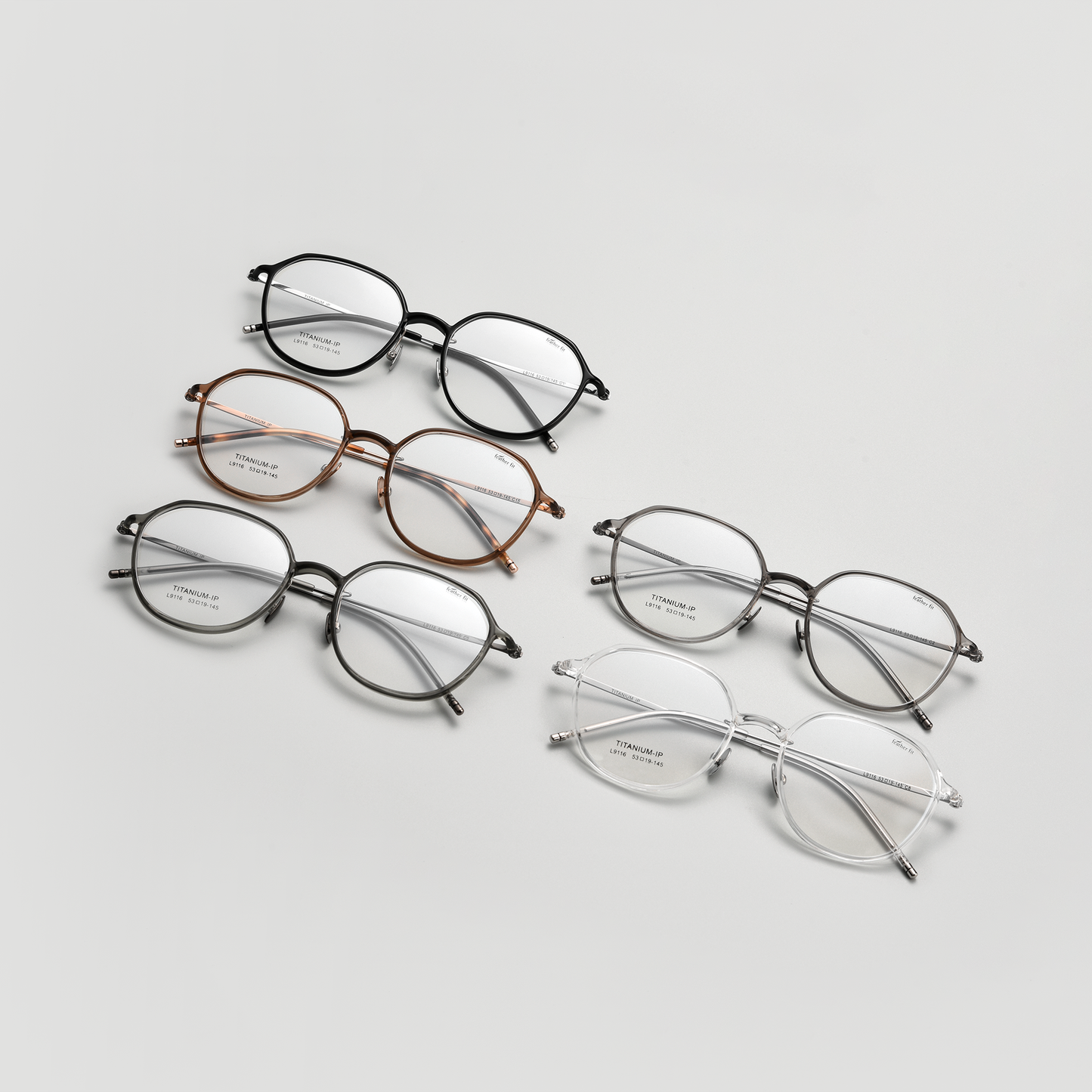 Retro TR & Titanium Glasses WGXHL9116Y-WOOglasses