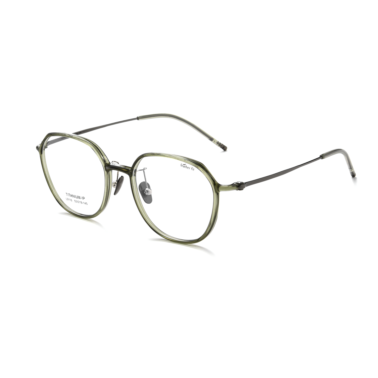 Retro TR & Titanium Glasses WGXHL9116Y-WOOglasses