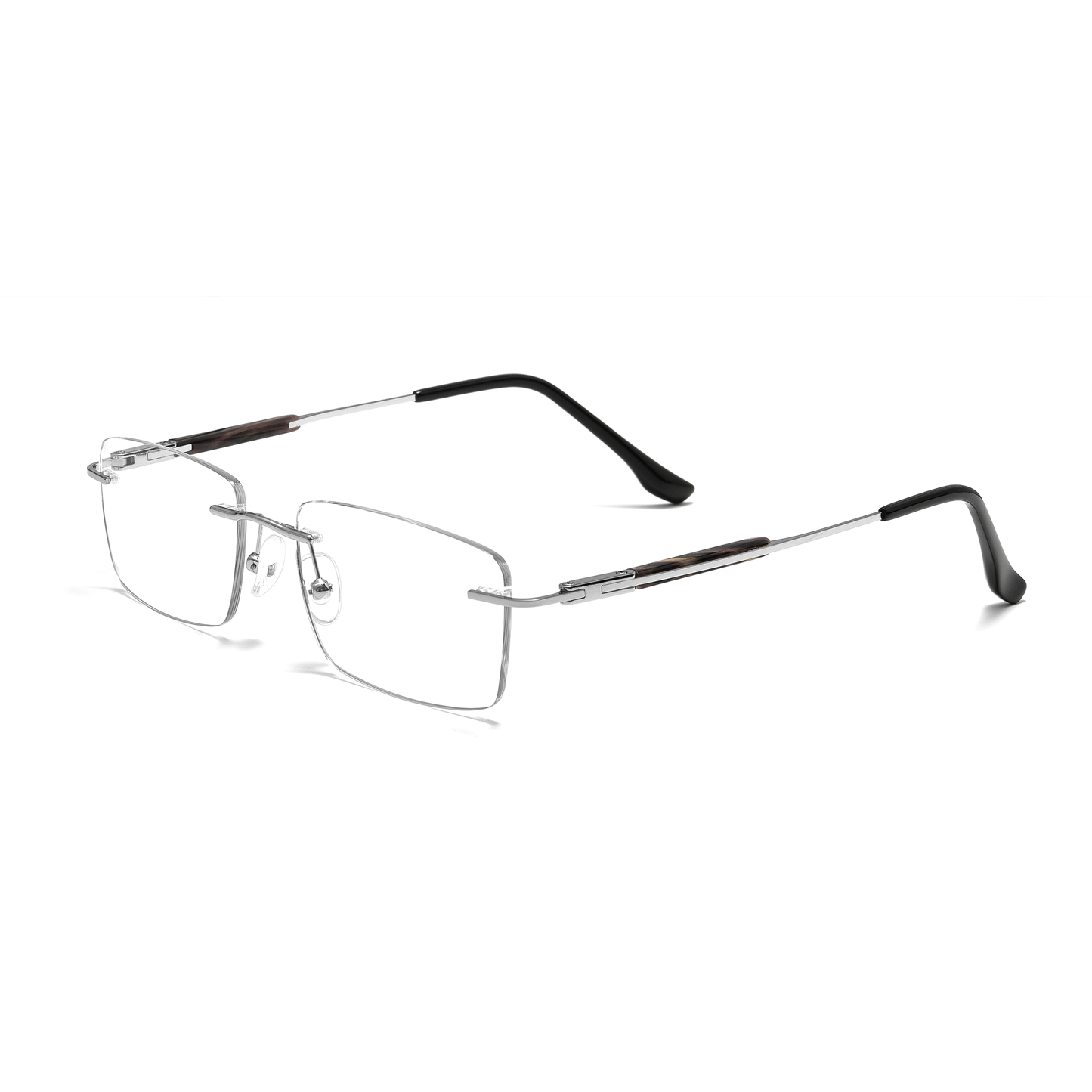 Classic Rimless Metal Glasses WGXHX1002WK-WOOglasses