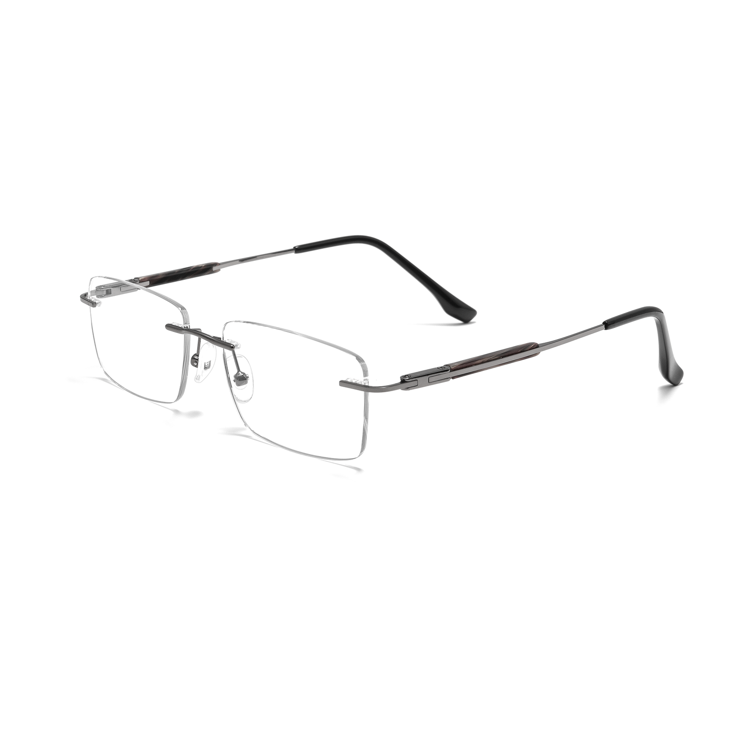 Classic Rimless Metal Glasses WGXHX1002WK-WOOglasses