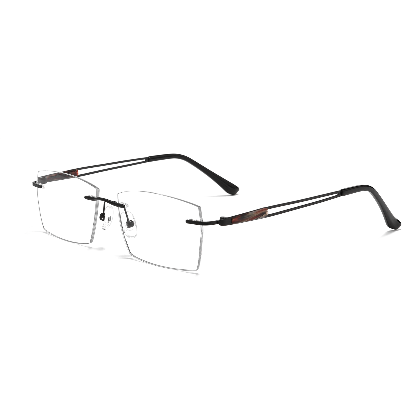 Classic Rimless Metal Glasses WGXHX1012WK-WOOglasses