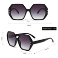 UV400 Oversized Retro-Styled PC Sunglasses WGSG2902